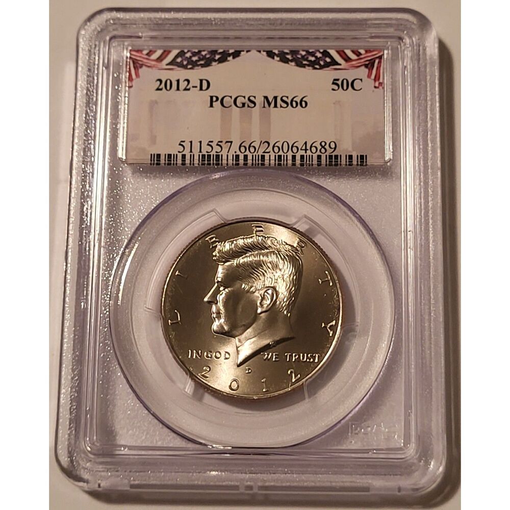 2012 D Kennedy Half Dollar MS66 PCGS Bunting Label